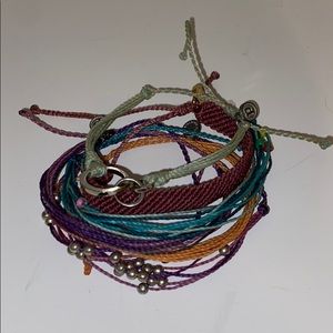 Puravida bracelets, set of six